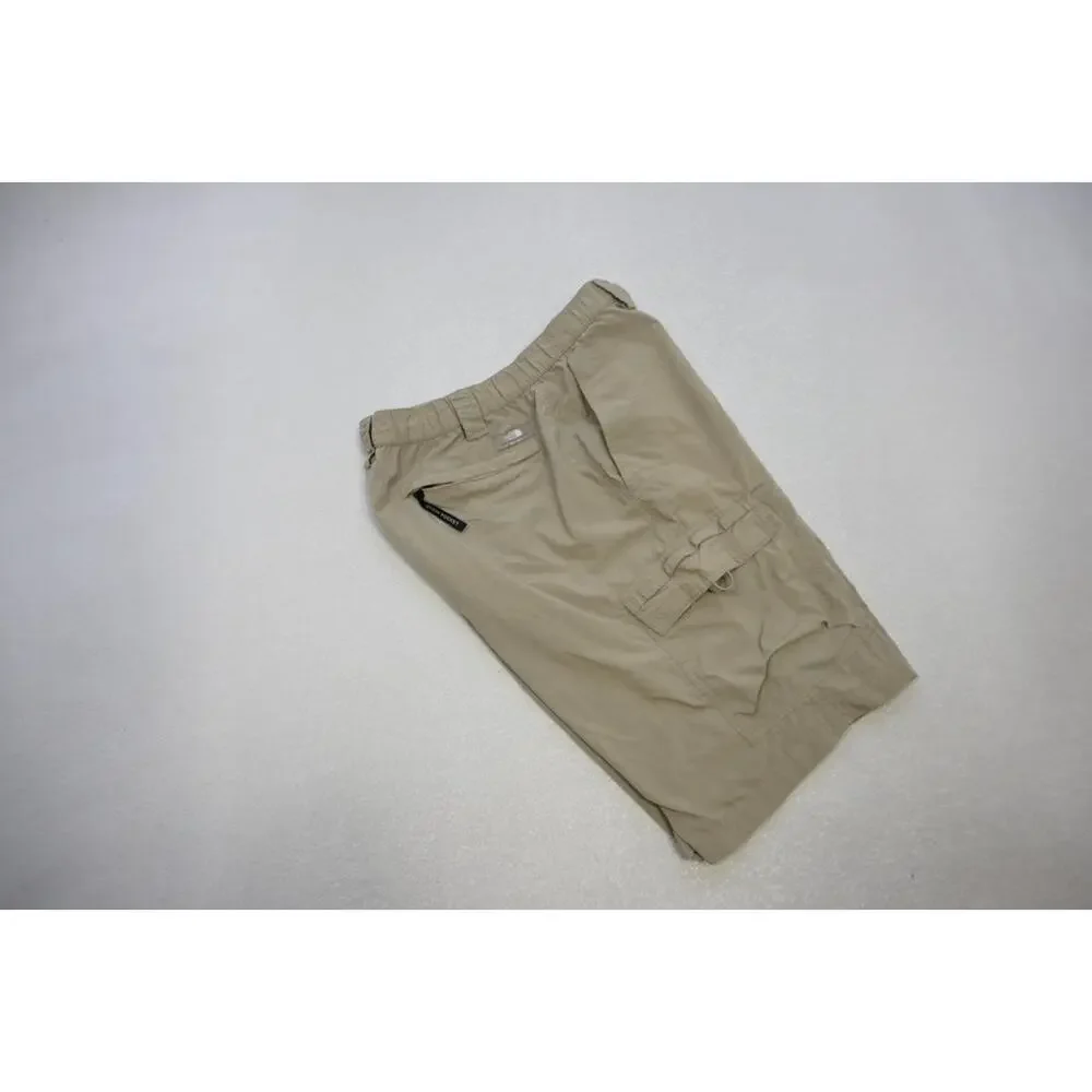 The North Face Nylon‎ Cargo Shorts Fishing Hiking Trekking Beige Mens Sz Large